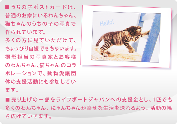 うちの子ポストカード